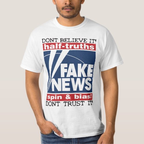 Fake News 12 Truths Spin  Bias Mens T_Shirt