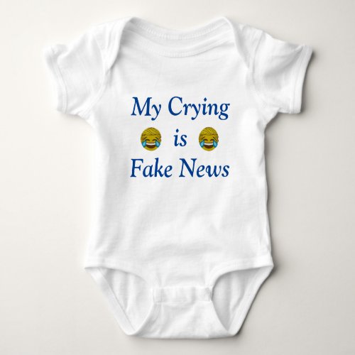 Fake News Baby Jersey Bodysuit
