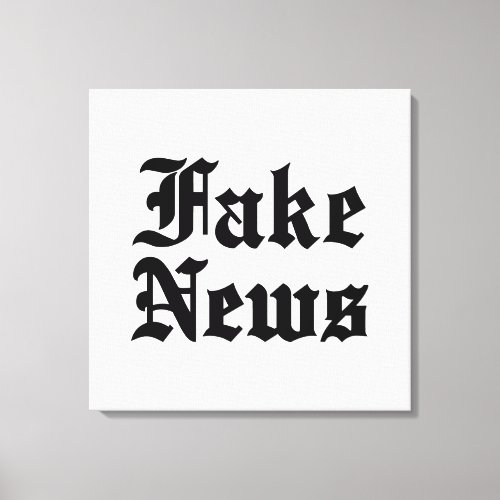 Fake News Canvas Print