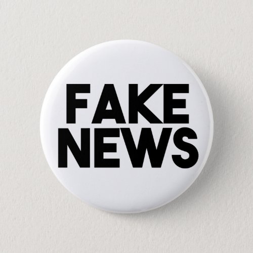 Fake News fashionable Post Truth Pinback Button