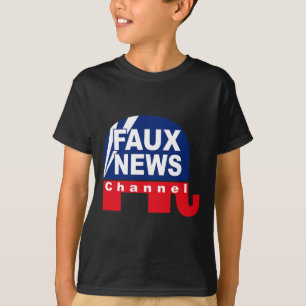 Fake News - Faux News Anti Trump T-Shirt