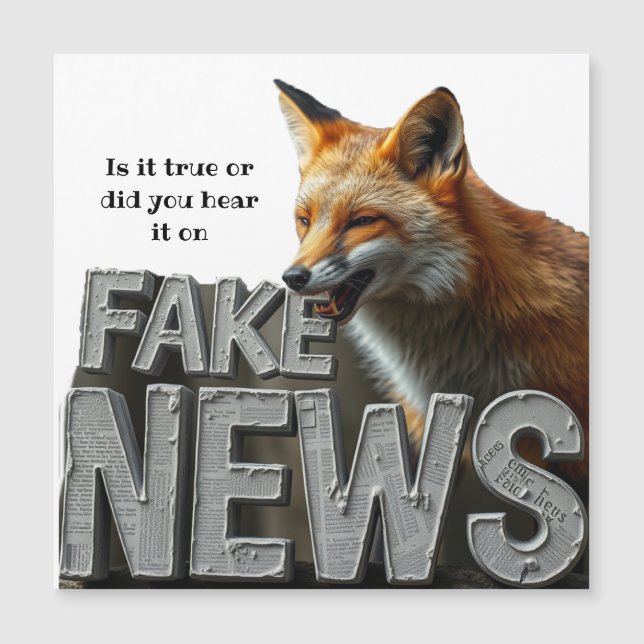 Fake News Fox Kamala Custom Funny Humor Media  (Front)