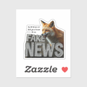 Fake News Fox Kamala Custom Funny Humor Media Sticker