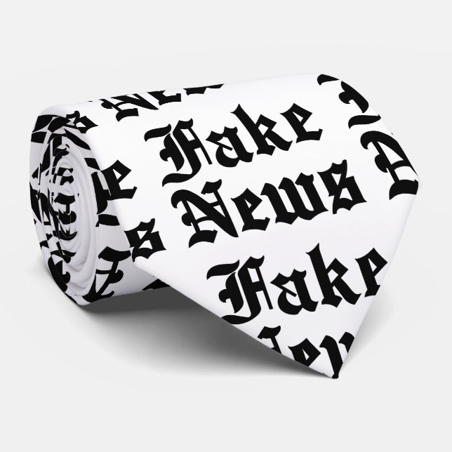 Fake News Neck Tie (Rolled)