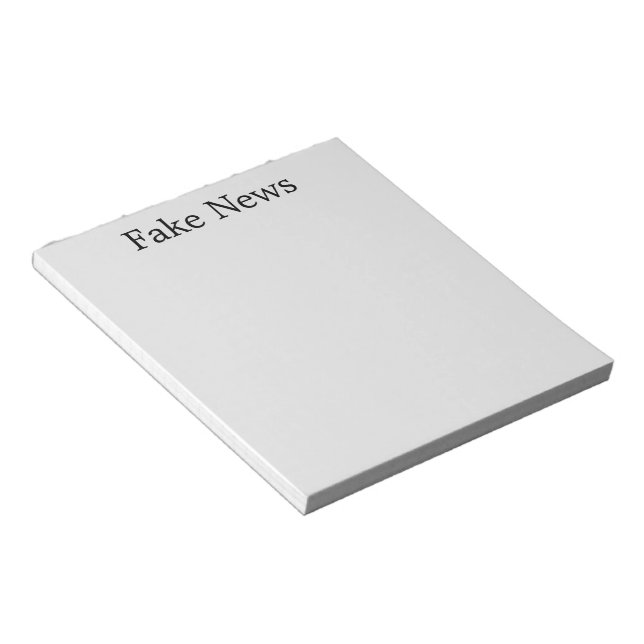 "Fake News" Notepad (Angled)