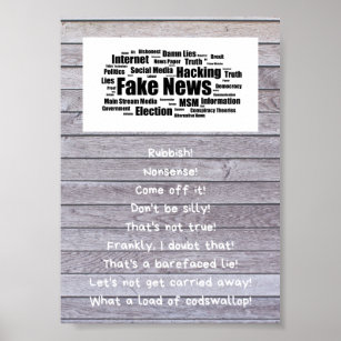 Fake News Poster - The Truth is out there.