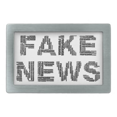 Fake News Propaganda Belt Buckle