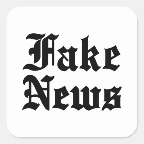Fake News Square Sticker