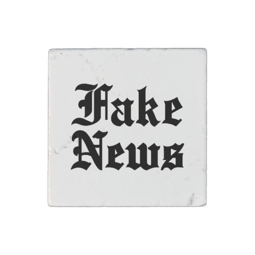 Fake News Stone Magnet