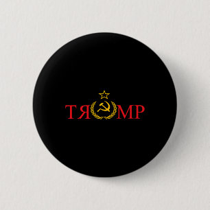 Fake News Trump Russia Funny Anti Trump Button