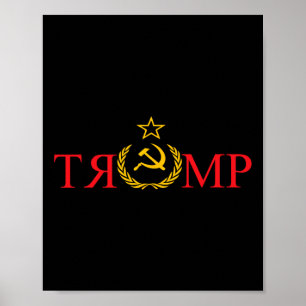 Fake News Trump Russia Funny Anti Trump Poster