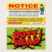 Fake Parking Ticket Prank (Front & Back)