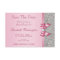 Fake Pink Bow Diamonds Save The Date Baby Shower