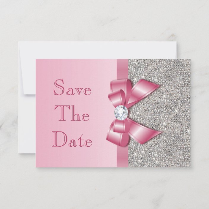 save the date baby shower girl