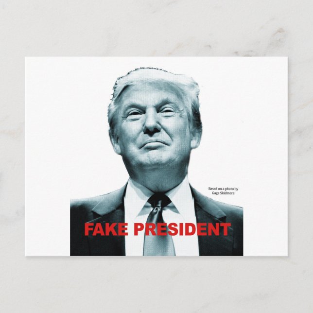 Fake President (Trump) Postcard (Front)
