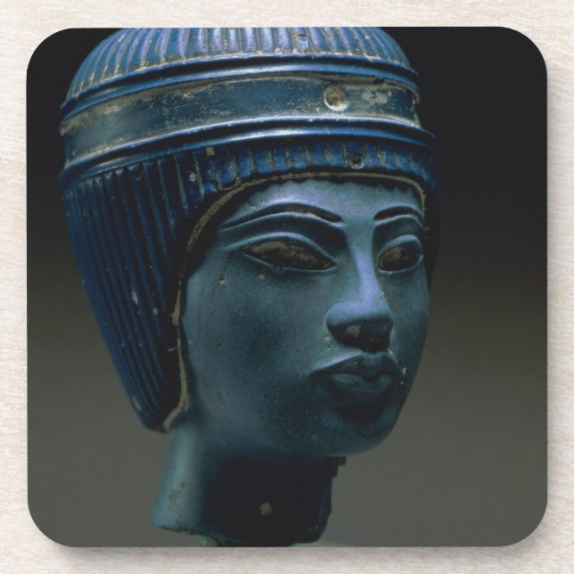 Fake royal head, originally thought to be Tutankha Drink Coaster (Front)