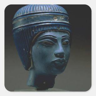 Fake royal head, originally thought to be Tutankha Square Sticker