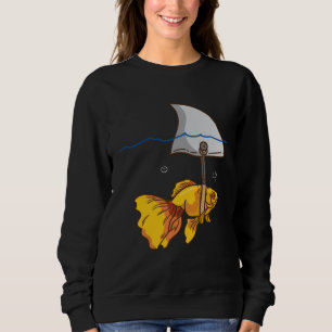 Fake Shark Goldfish Fish Sweatshirt