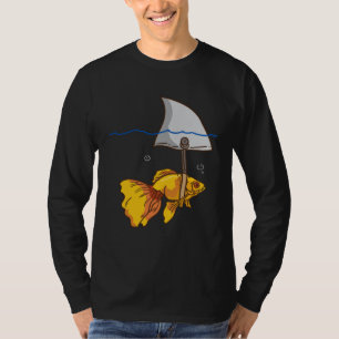 Fake Shark Goldfish Fish T-Shirt