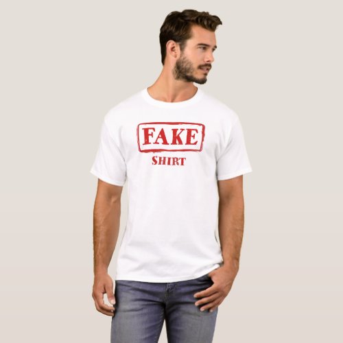 FAKE Shirt Funny Graphic Fake News Tee