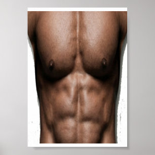 Fake Six Pack Abs Funny Gym Humor Poster