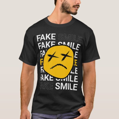 Fake smile design T_shirts 