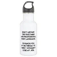Oh I'm Sorry Quote Double Wall Water Bottle Funny Joke Sarcastic Thermal