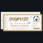 Fake Soccer Game Ticket Gift Voucher<br><div class="desc">Are you planning to give a surprise Soccer Match ticket as a gift but you feel bad for not having anything physical to pack?  
So this Fake Ticket Template is perfect for you. 
Text is editable,  and you can also change colors and position of the graphics to your liking.</div>