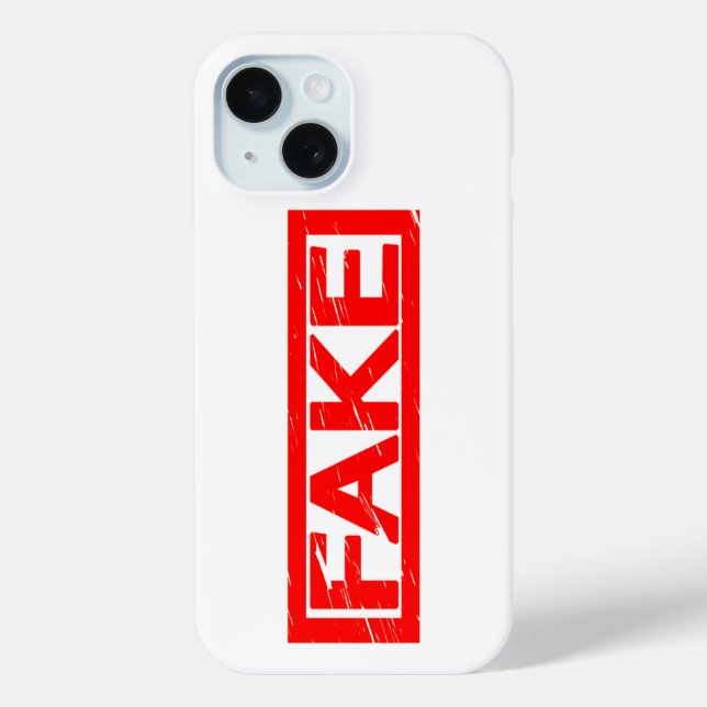 Fake Stamp Case-Mate iPhone Case (Back)