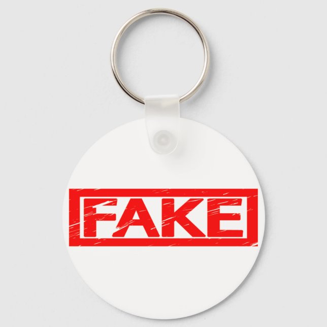 Fake Stamp Keychain (Front)