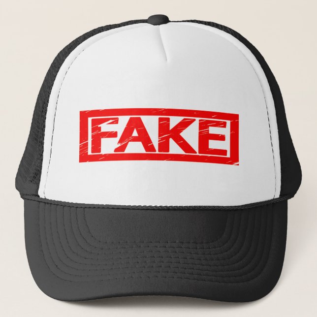 Fake Stamp Trucker Hat (Front)