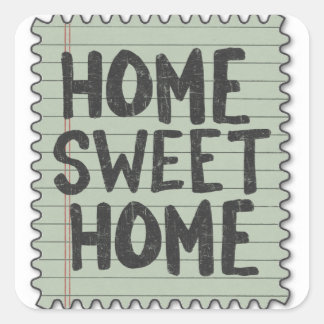 fake stamps square sticker