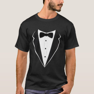 Fake Tux Funny Faux Suit Vest And Tie Tuxedo Prom T-Shirt