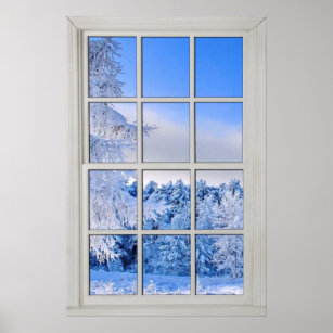 Snowy Window View Art Print for Sale by MetallicWings15
