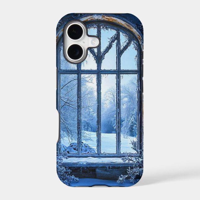 Fake window landscape Scenic View Illusion Iphone Case (Back)