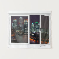 Fake Window London City Wall Hanging