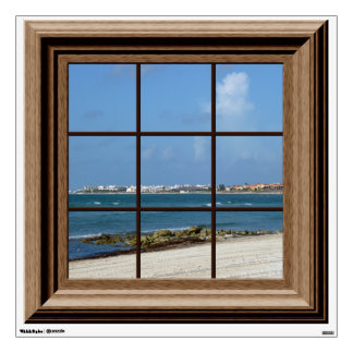 Fake Window View Ocean Beach Mexico Wall Decal