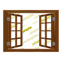 Fake Window View Poster 🌿 Custom Faux Scenic