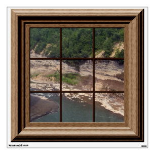 Fake Window View Relaxing Canyon Wall Decal