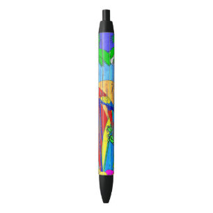 Fake Wood Grain Coastal Surf Art Pen