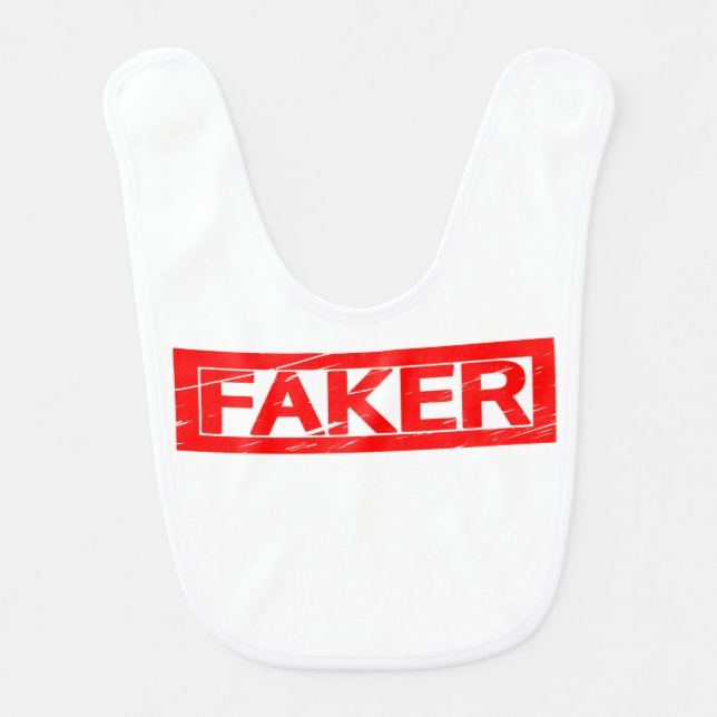 Faker Stamp Baby Bib (Front)