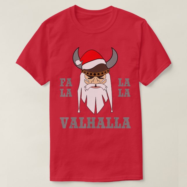 Fala Lala Valhalla Christmas Santa Viking Nordic M T-Shirt (Design Front)