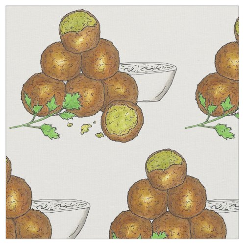 Falafel Balls Middle Eastern Chickpeas Egyptian Fabric