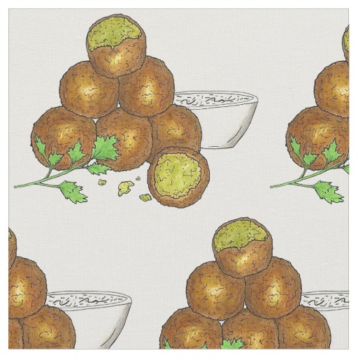 Falafel Balls Middle Eastern Chickpeas Egyptian Fabric