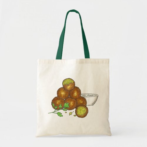 Falafel Balls Middle Eastern Chickpeas Egyptian Tote Bag