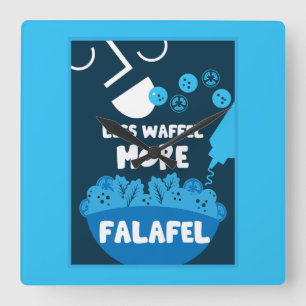 Falafel Middle Eastern Street Food Square Wall Clock