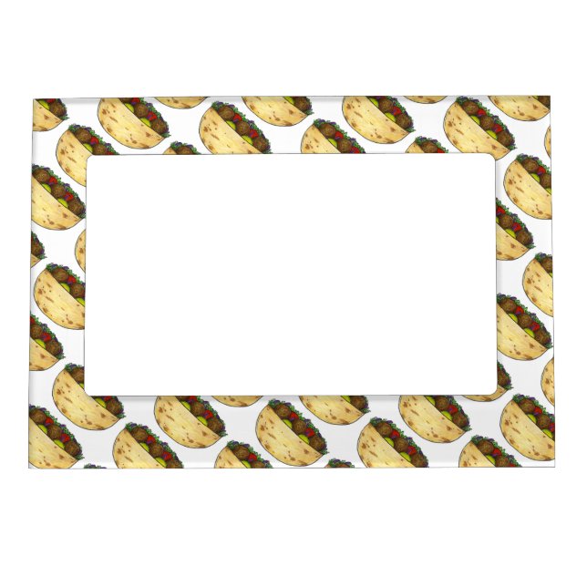 Falafel Pita Sandwich Food Foodie Print Frame (Front)