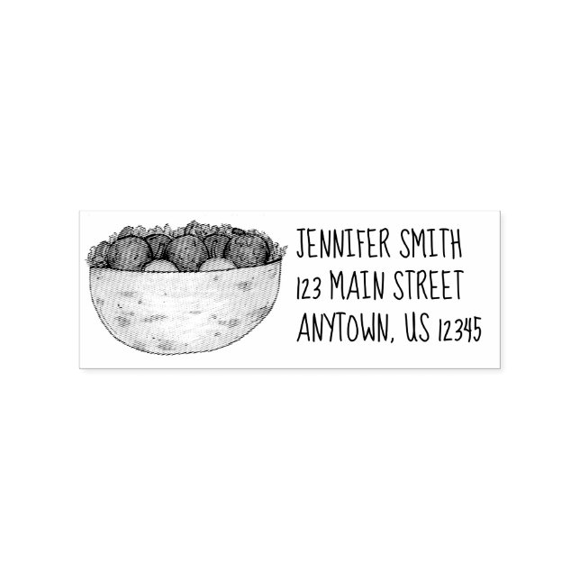 Falafel Pita Sandwich Foodie Personalized Address Rubber Stamp (Imprint)