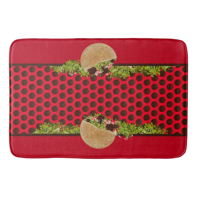 Falafel Sandwiches Bath Mat (Front)