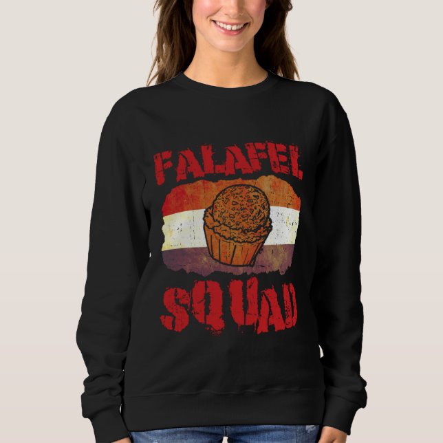Falafel Squad Levantine Food Chef Hummus Sweatshirt (Front)